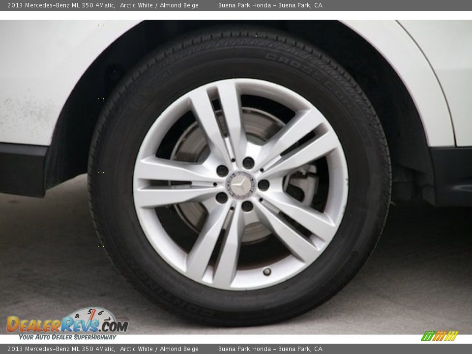 2013 Mercedes-Benz ML 350 4Matic Arctic White / Almond Beige Photo #27