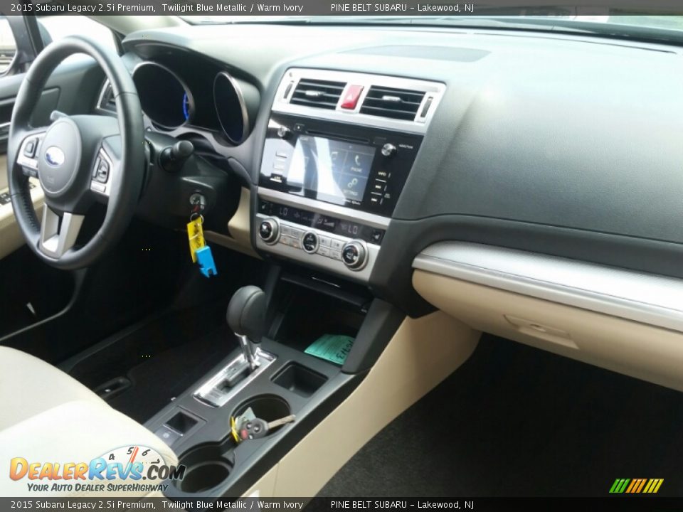 2015 Subaru Legacy 2.5i Premium Twilight Blue Metallic / Warm Ivory Photo #9