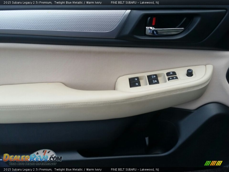 2015 Subaru Legacy 2.5i Premium Twilight Blue Metallic / Warm Ivory Photo #14