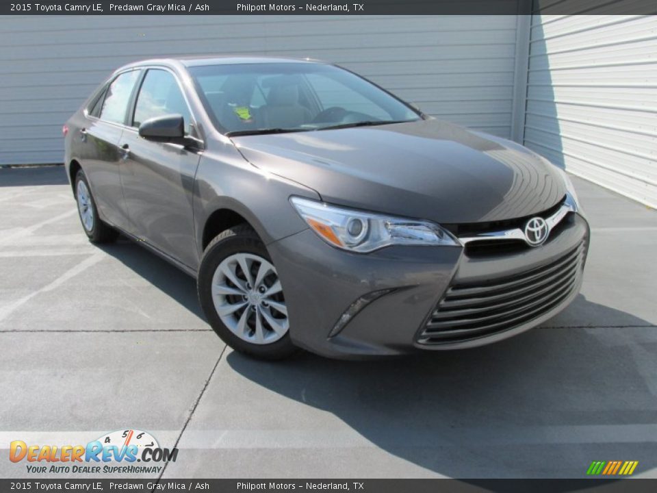 2015 Toyota Camry LE Predawn Gray Mica / Ash Photo #1