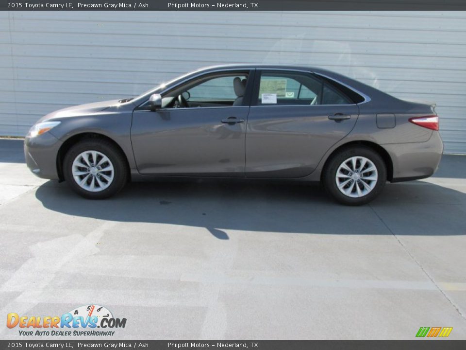 2015 Toyota Camry LE Predawn Gray Mica / Ash Photo #6