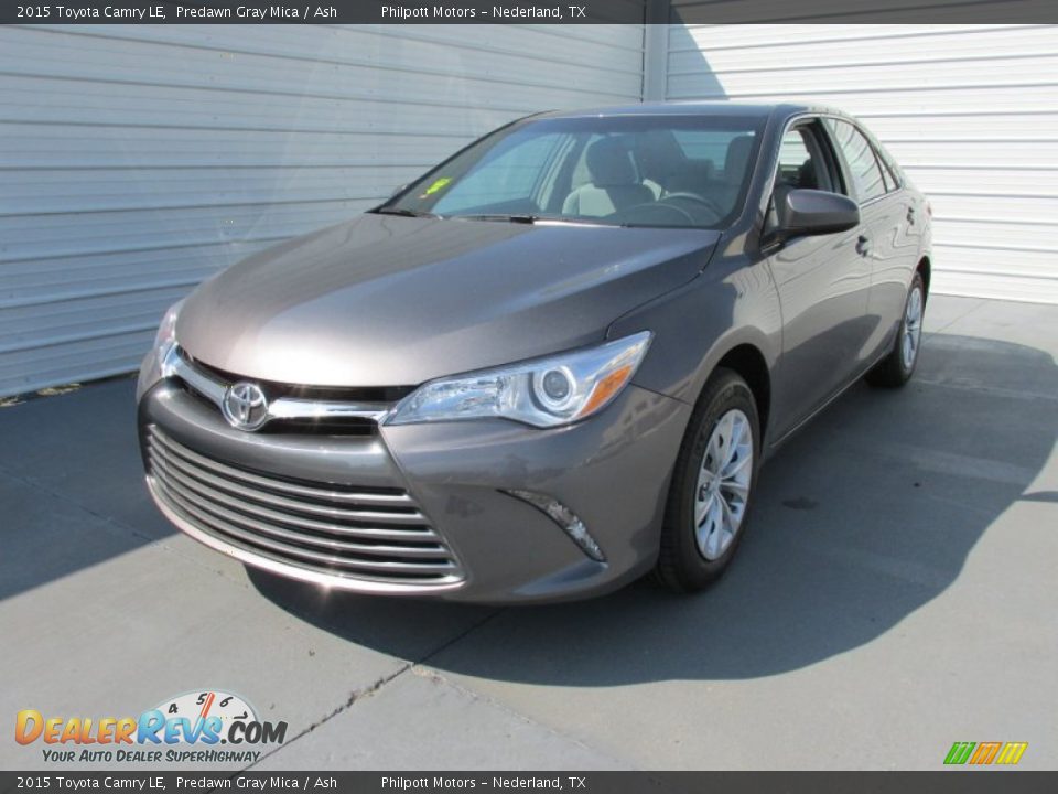 2015 Toyota Camry LE Predawn Gray Mica / Ash Photo #7