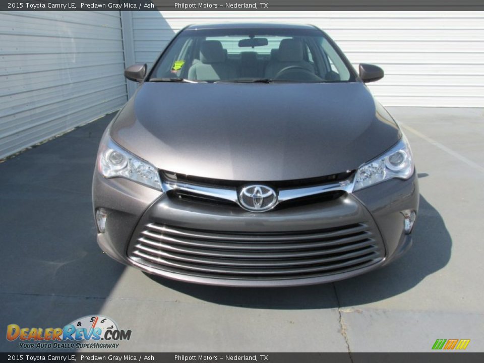 2015 Toyota Camry LE Predawn Gray Mica / Ash Photo #8
