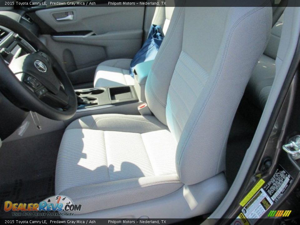 2015 Toyota Camry LE Predawn Gray Mica / Ash Photo #21