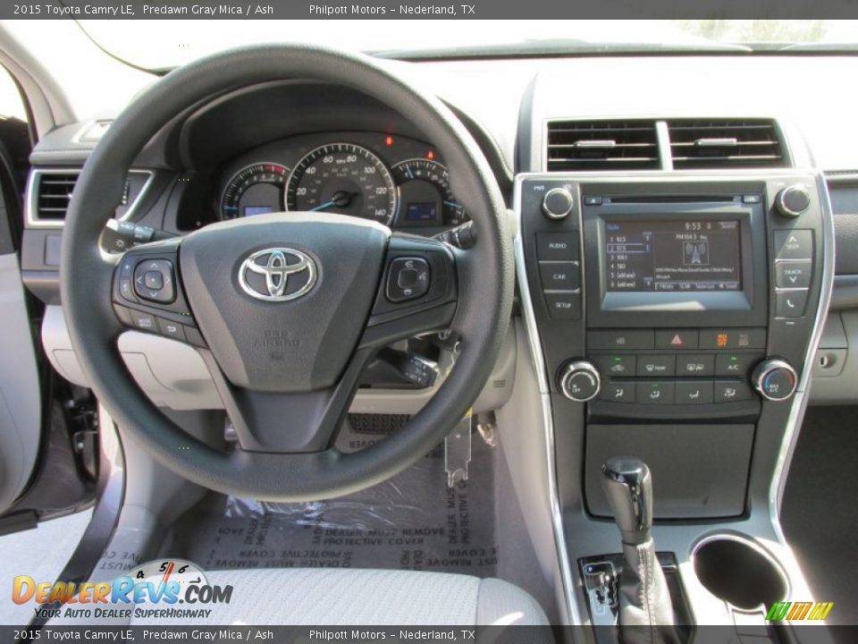 2015 Toyota Camry LE Predawn Gray Mica / Ash Photo #23