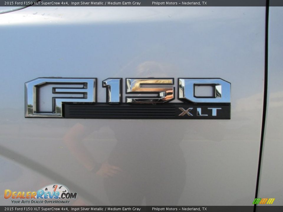2015 Ford F150 XLT SuperCrew 4x4 Ingot Silver Metallic / Medium Earth Gray Photo #14