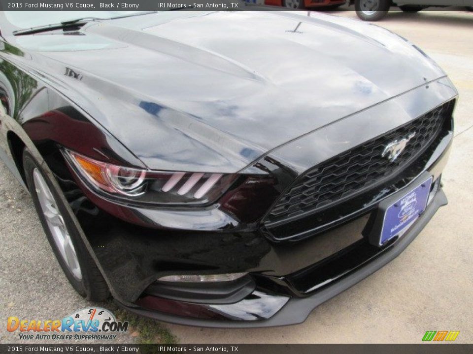 2015 Ford Mustang V6 Coupe Black / Ebony Photo #2