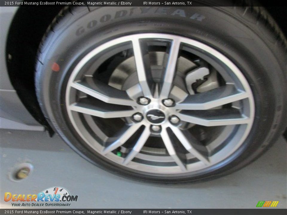 2015 Ford Mustang EcoBoost Premium Coupe Magnetic Metallic / Ebony Photo #4