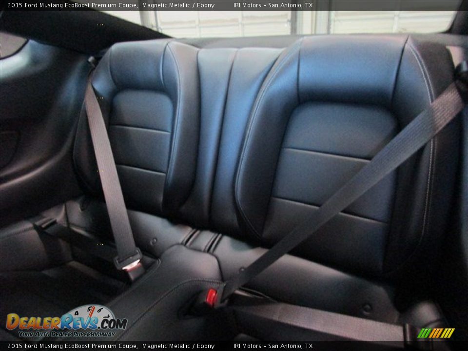 2015 Ford Mustang EcoBoost Premium Coupe Magnetic Metallic / Ebony Photo #9