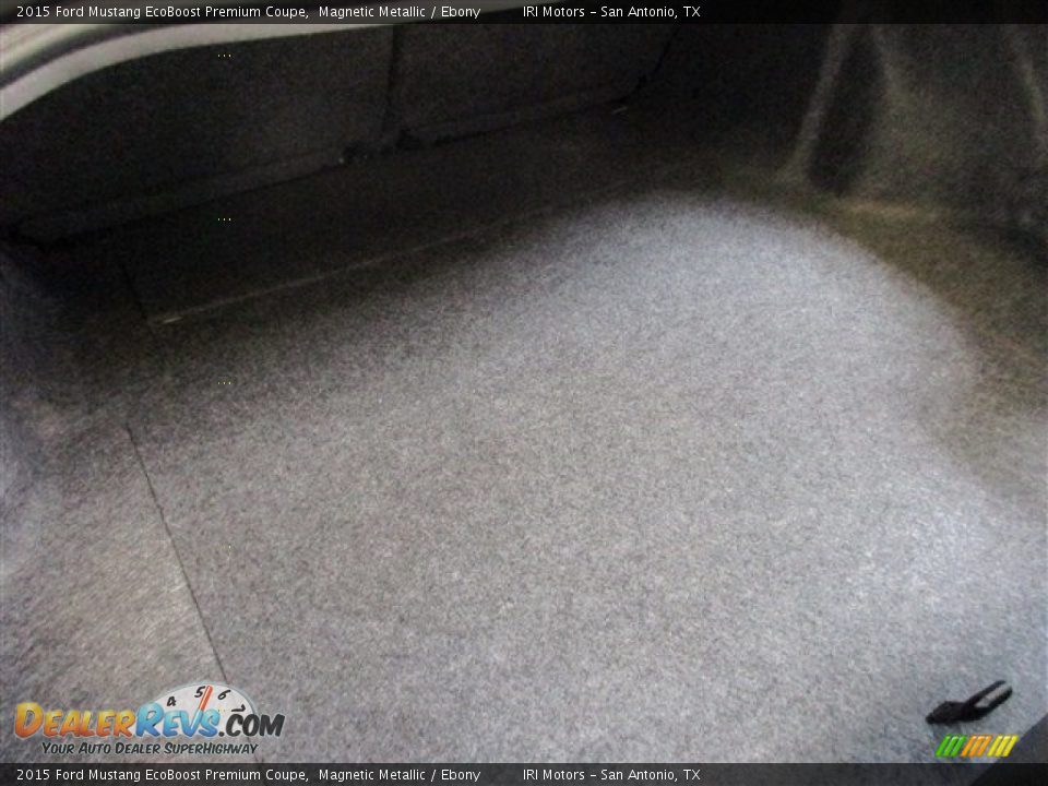 2015 Ford Mustang EcoBoost Premium Coupe Magnetic Metallic / Ebony Photo #11
