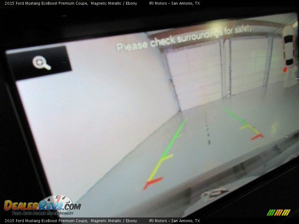 2015 Ford Mustang EcoBoost Premium Coupe Magnetic Metallic / Ebony Photo #15
