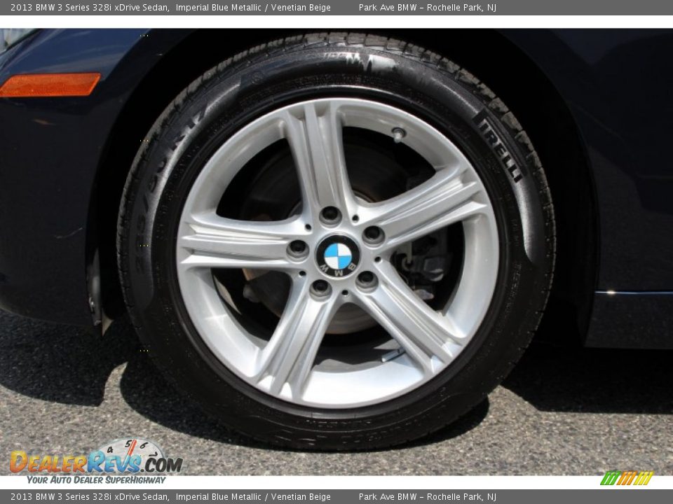 2013 BMW 3 Series 328i xDrive Sedan Imperial Blue Metallic / Venetian Beige Photo #32