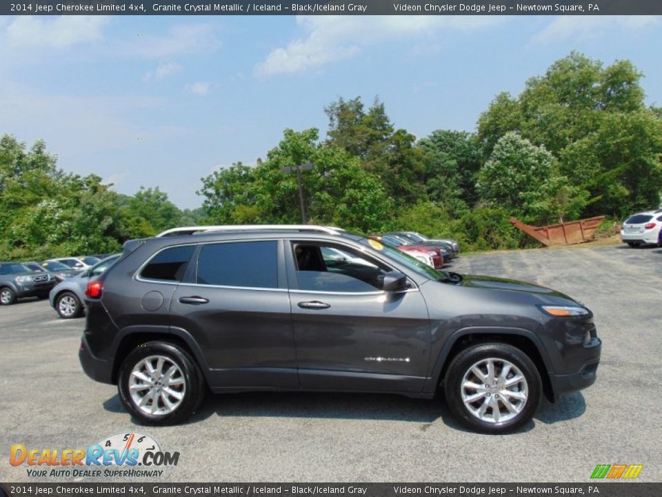 2014 Jeep Cherokee Limited 4x4 Granite Crystal Metallic / Iceland - Black/Iceland Gray Photo #2