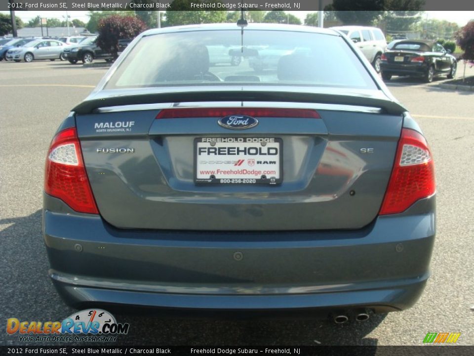 2012 Ford Fusion SE Steel Blue Metallic / Charcoal Black Photo #5