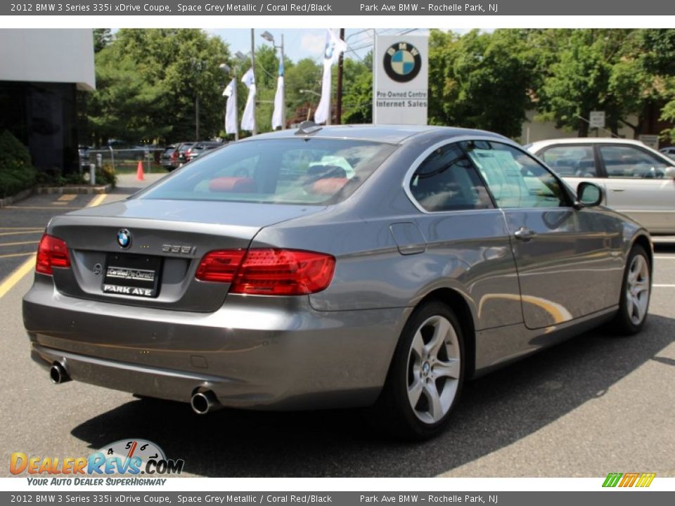 2012 BMW 3 Series 335i xDrive Coupe Space Grey Metallic / Coral Red/Black Photo #3