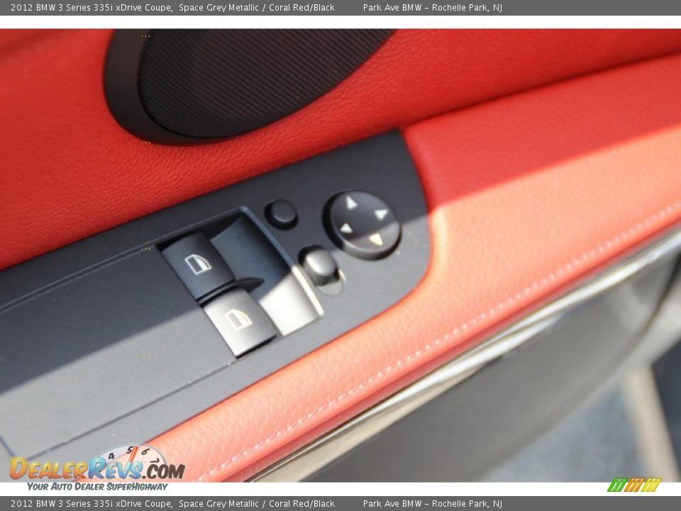 2012 BMW 3 Series 335i xDrive Coupe Space Grey Metallic / Coral Red/Black Photo #10