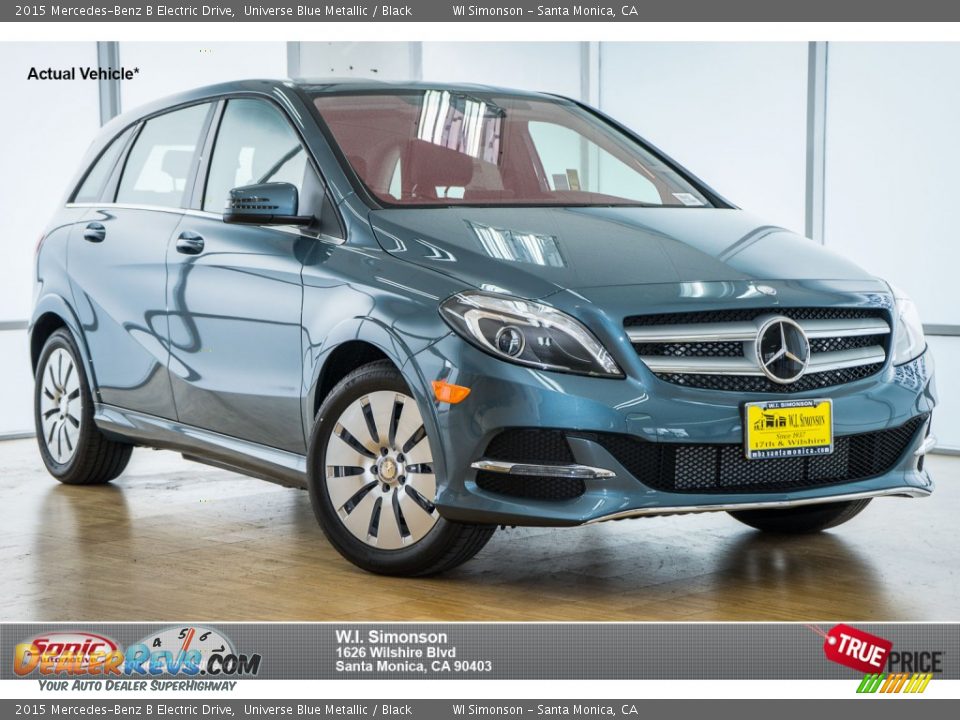 2015 Mercedes-Benz B Electric Drive Universe Blue Metallic / Black Photo #1