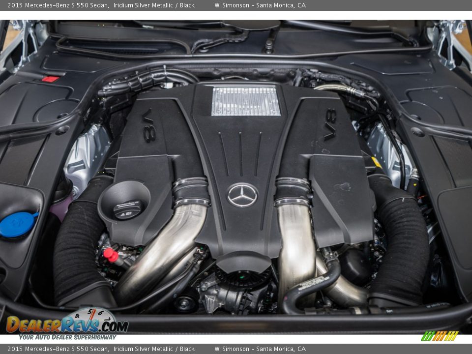 2015 Mercedes-Benz S 550 Sedan Iridium Silver Metallic / Black Photo #9
