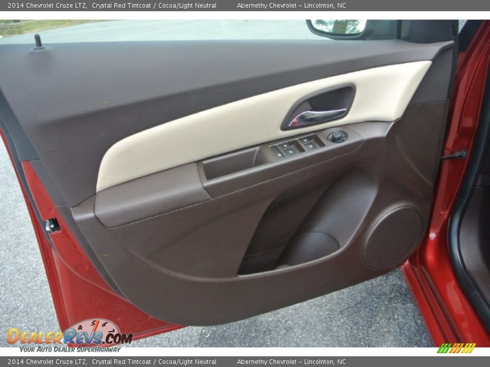 2014 Chevrolet Cruze LTZ Crystal Red Tintcoat / Cocoa/Light Neutral Photo #7