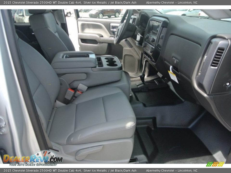 2015 Chevrolet Silverado 2500HD WT Double Cab 4x4 Silver Ice Metallic / Jet Black/Dark Ash Photo #16