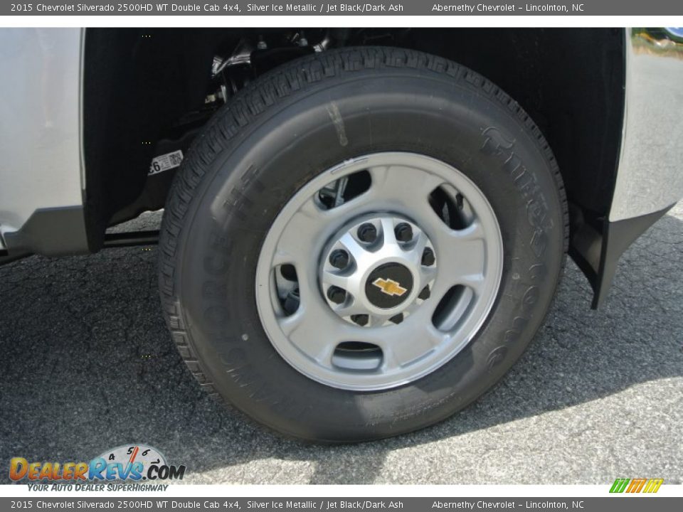 2015 Chevrolet Silverado 2500HD WT Double Cab 4x4 Silver Ice Metallic / Jet Black/Dark Ash Photo #18