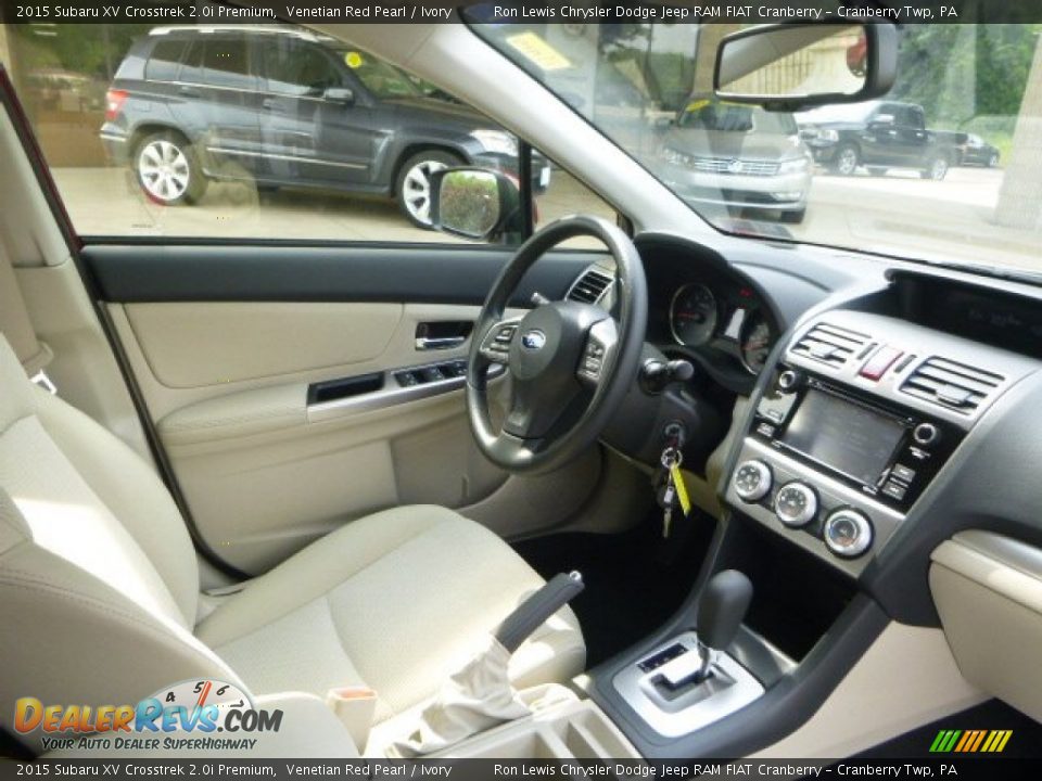 2015 Subaru XV Crosstrek 2.0i Premium Venetian Red Pearl / Ivory Photo #12