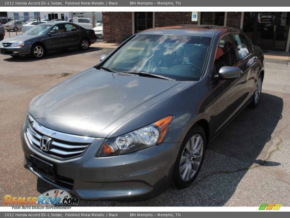 2012 Honda Accord EX-L Sedan Polished Metal Metallic / Black Photo #1