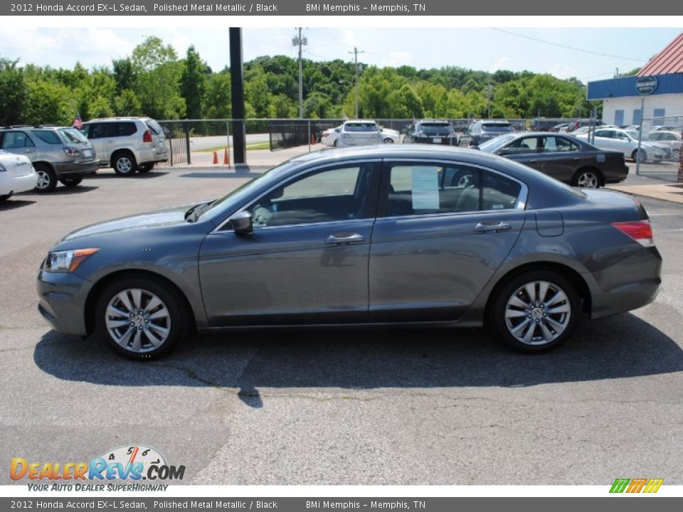 2012 Honda Accord EX-L Sedan Polished Metal Metallic / Black Photo #2