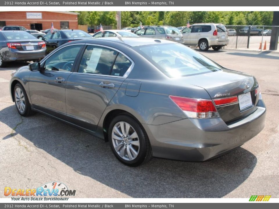 2012 Honda Accord EX-L Sedan Polished Metal Metallic / Black Photo #3