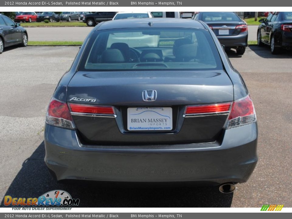 2012 Honda Accord EX-L Sedan Polished Metal Metallic / Black Photo #4