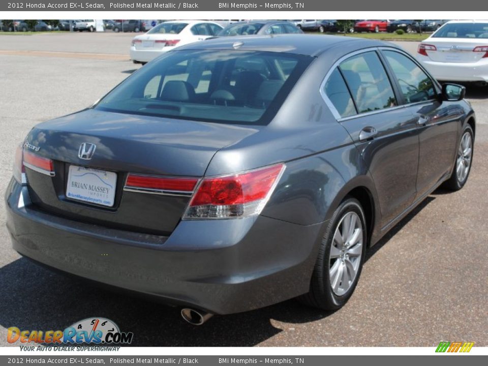 2012 Honda Accord EX-L Sedan Polished Metal Metallic / Black Photo #5