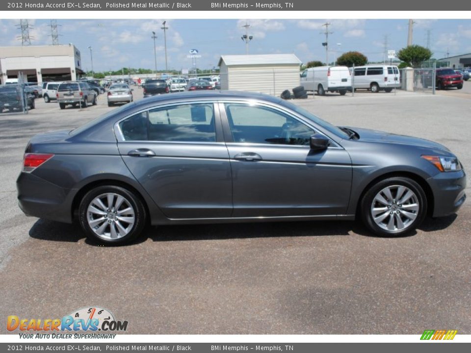 2012 Honda Accord EX-L Sedan Polished Metal Metallic / Black Photo #6