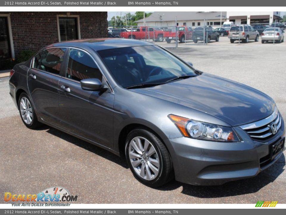 2012 Honda Accord EX-L Sedan Polished Metal Metallic / Black Photo #7