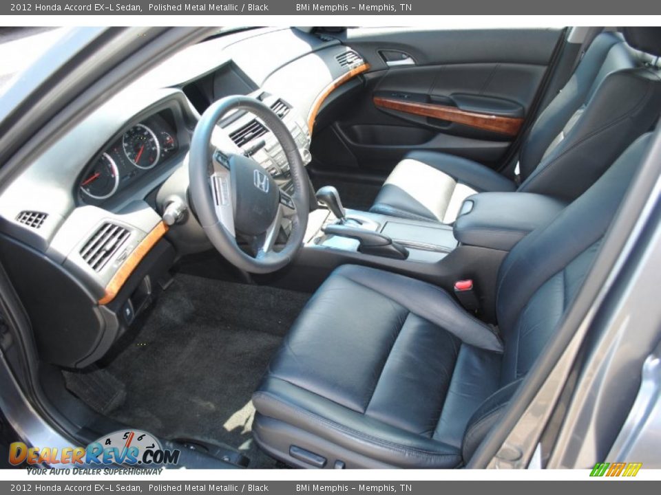 2012 Honda Accord EX-L Sedan Polished Metal Metallic / Black Photo #10