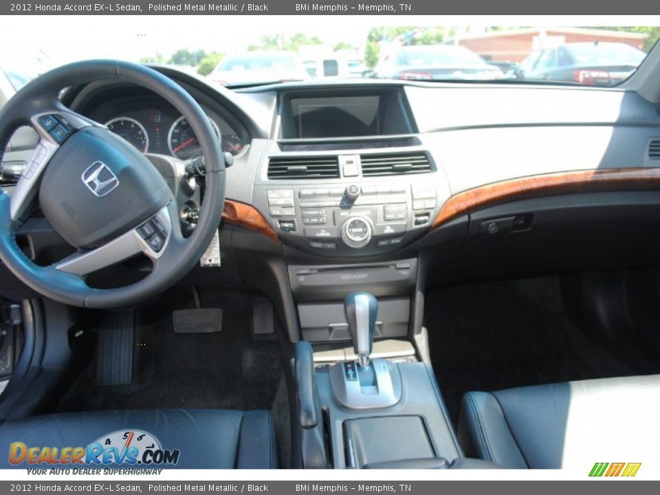 2012 Honda Accord EX-L Sedan Polished Metal Metallic / Black Photo #12