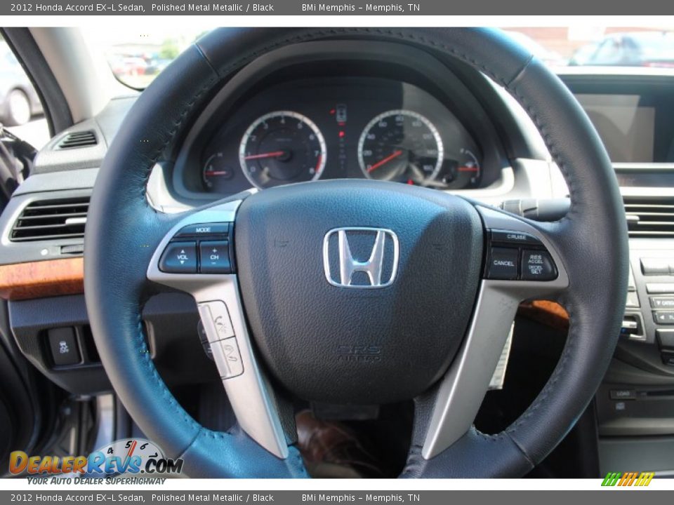 2012 Honda Accord EX-L Sedan Polished Metal Metallic / Black Photo #13