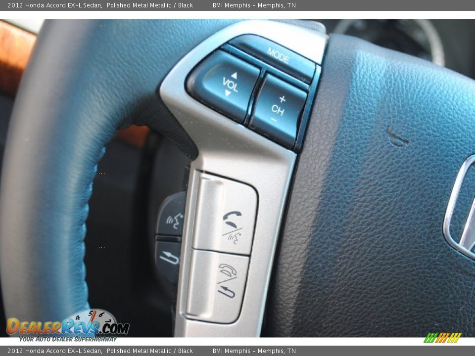 2012 Honda Accord EX-L Sedan Polished Metal Metallic / Black Photo #14