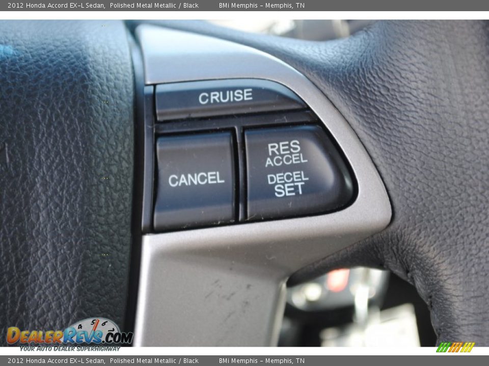 2012 Honda Accord EX-L Sedan Polished Metal Metallic / Black Photo #15