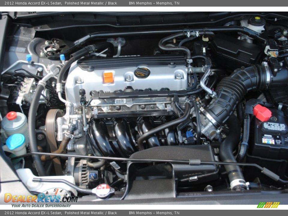 2012 Honda Accord EX-L Sedan Polished Metal Metallic / Black Photo #29