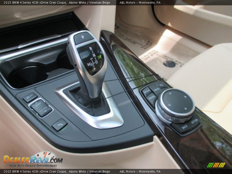 2015 BMW 4 Series 428i xDrive Gran Coupe Alpine White / Venetian Beige Photo #16