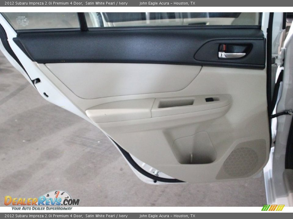2012 Subaru Impreza 2.0i Premium 4 Door Satin White Pearl / Ivory Photo #13