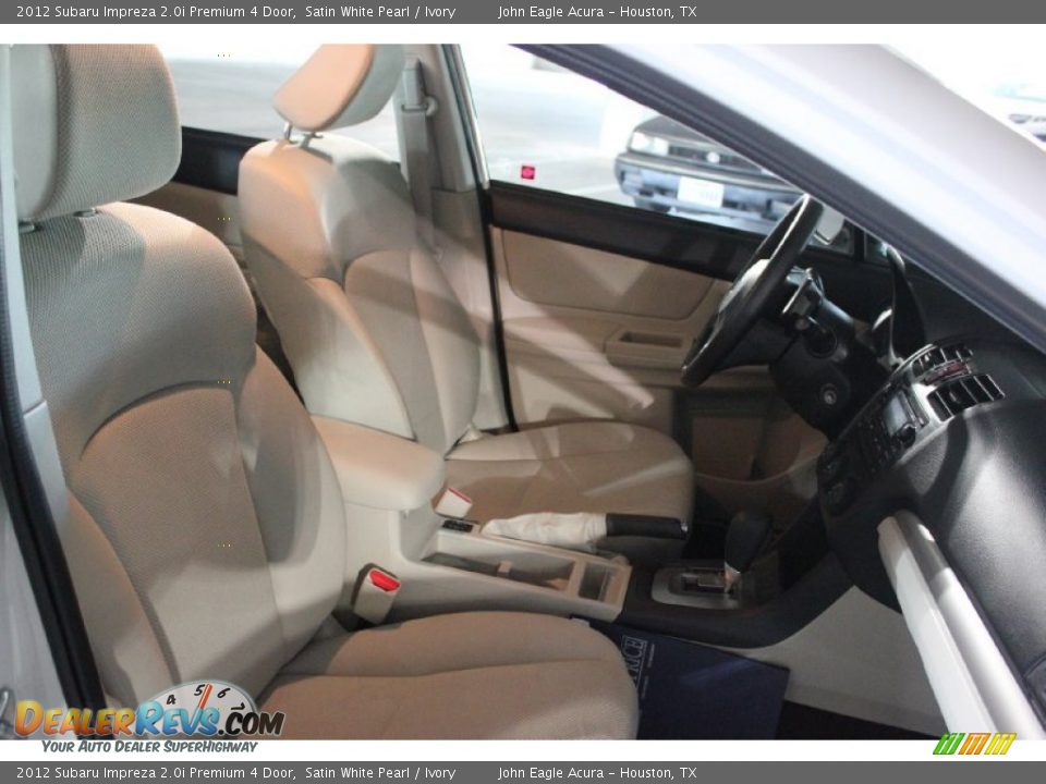 2012 Subaru Impreza 2.0i Premium 4 Door Satin White Pearl / Ivory Photo #19