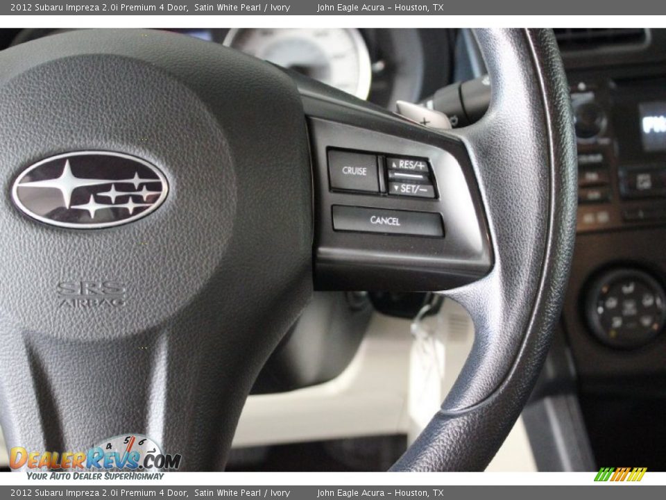 2012 Subaru Impreza 2.0i Premium 4 Door Satin White Pearl / Ivory Photo #29