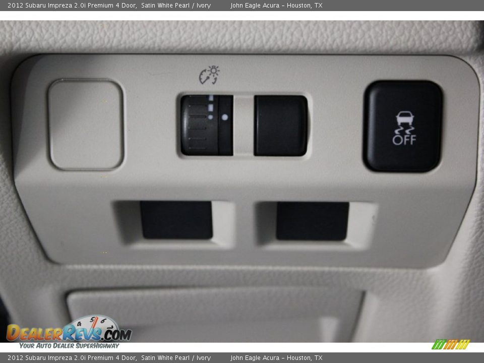 2012 Subaru Impreza 2.0i Premium 4 Door Satin White Pearl / Ivory Photo #35