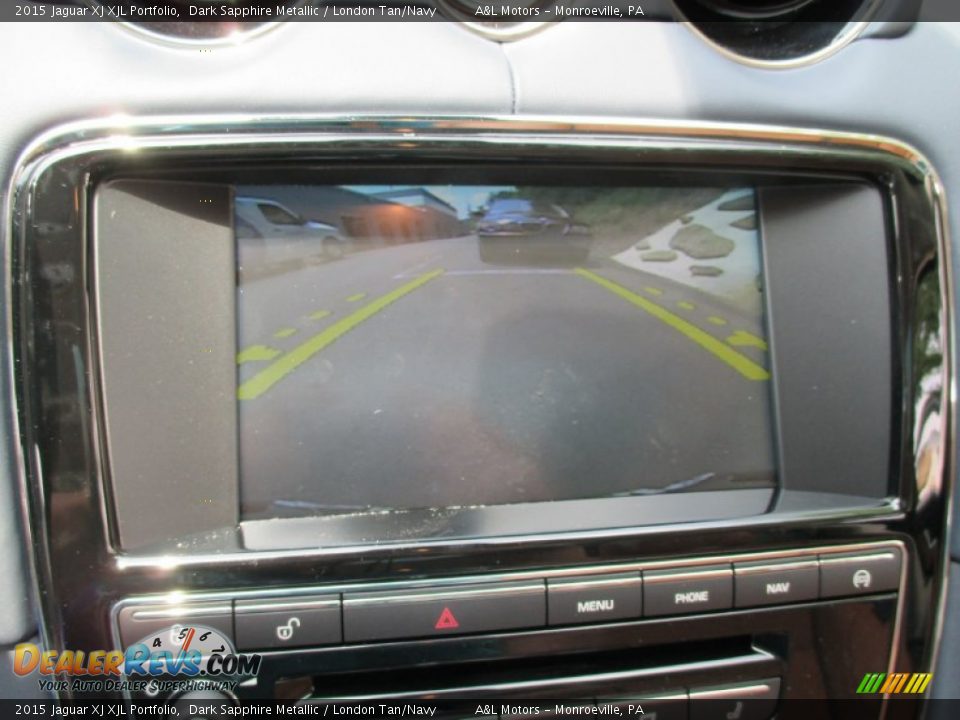 2015 Jaguar XJ XJL Portfolio Dark Sapphire Metallic / London Tan/Navy Photo #18