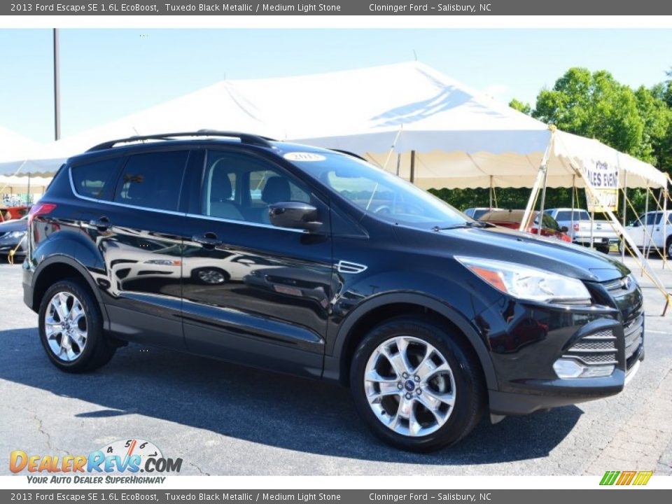 2013 Ford Escape SE 1.6L EcoBoost Tuxedo Black Metallic / Medium Light Stone Photo #1