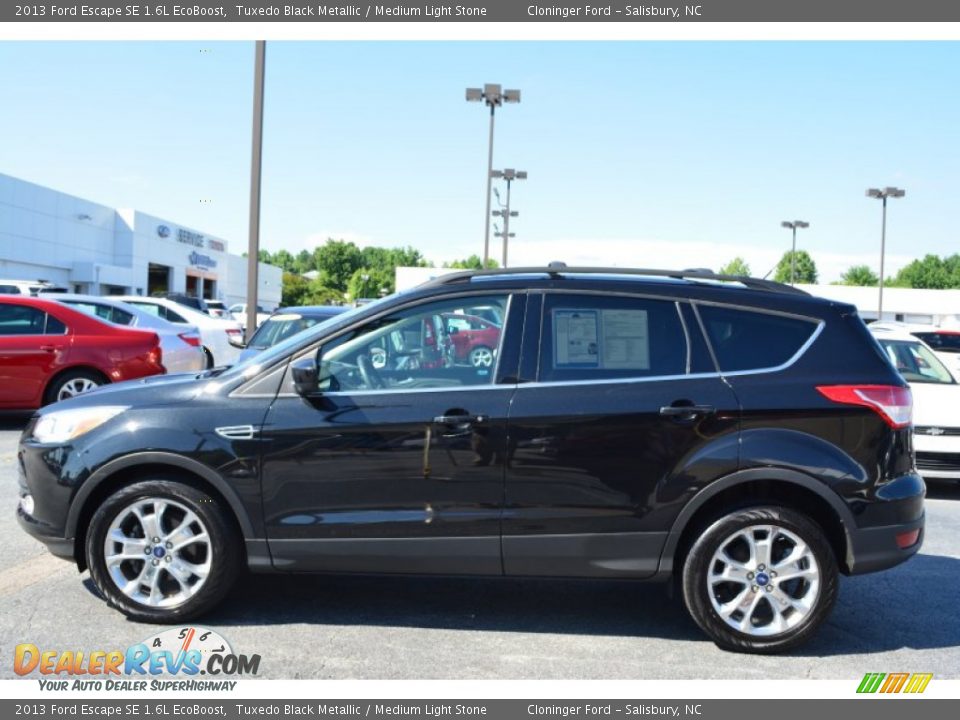 2013 Ford Escape SE 1.6L EcoBoost Tuxedo Black Metallic / Medium Light Stone Photo #6