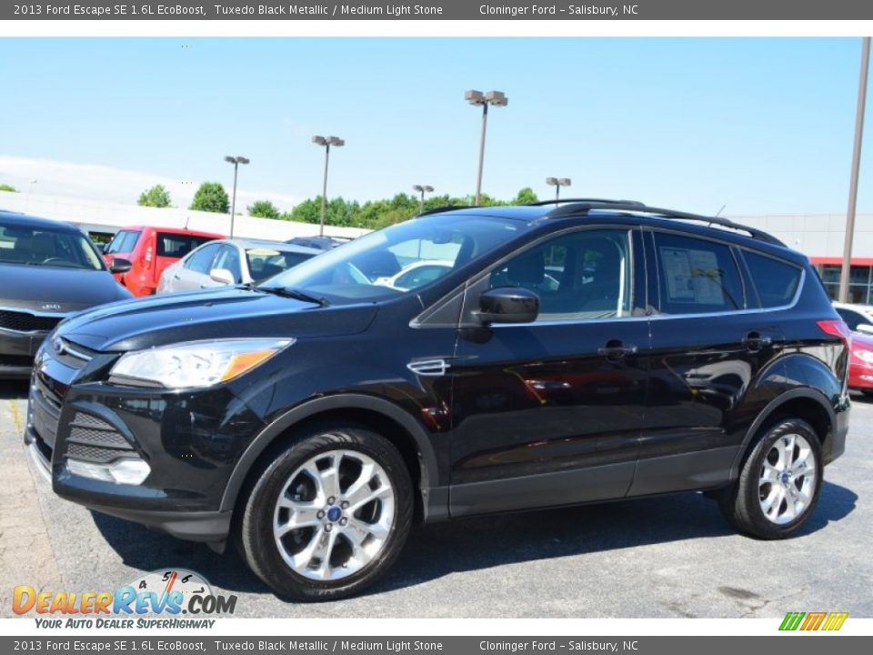 2013 Ford Escape SE 1.6L EcoBoost Tuxedo Black Metallic / Medium Light Stone Photo #7