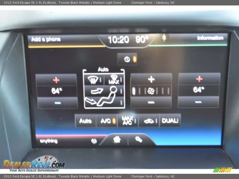 2013 Ford Escape SE 1.6L EcoBoost Tuxedo Black Metallic / Medium Light Stone Photo #20