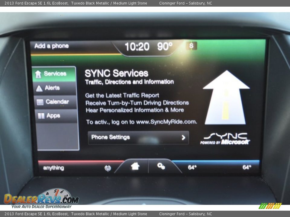 2013 Ford Escape SE 1.6L EcoBoost Tuxedo Black Metallic / Medium Light Stone Photo #21